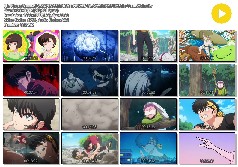 란마 ½ (2024) 시즌 3 02화 (2026) - Ranma.1-2.2024.S03E02.1080p.NF.WEB-DL.AAC2.0.H.264.MSubs-ToonsHub