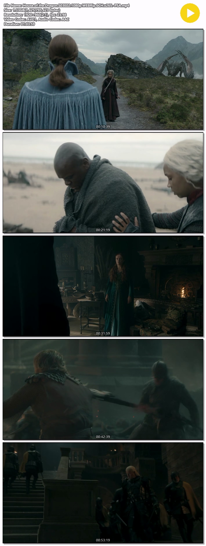 하우스 오브더 드래곤 House.of.the.Dragon 3시즌 2화 1080p 한글자막