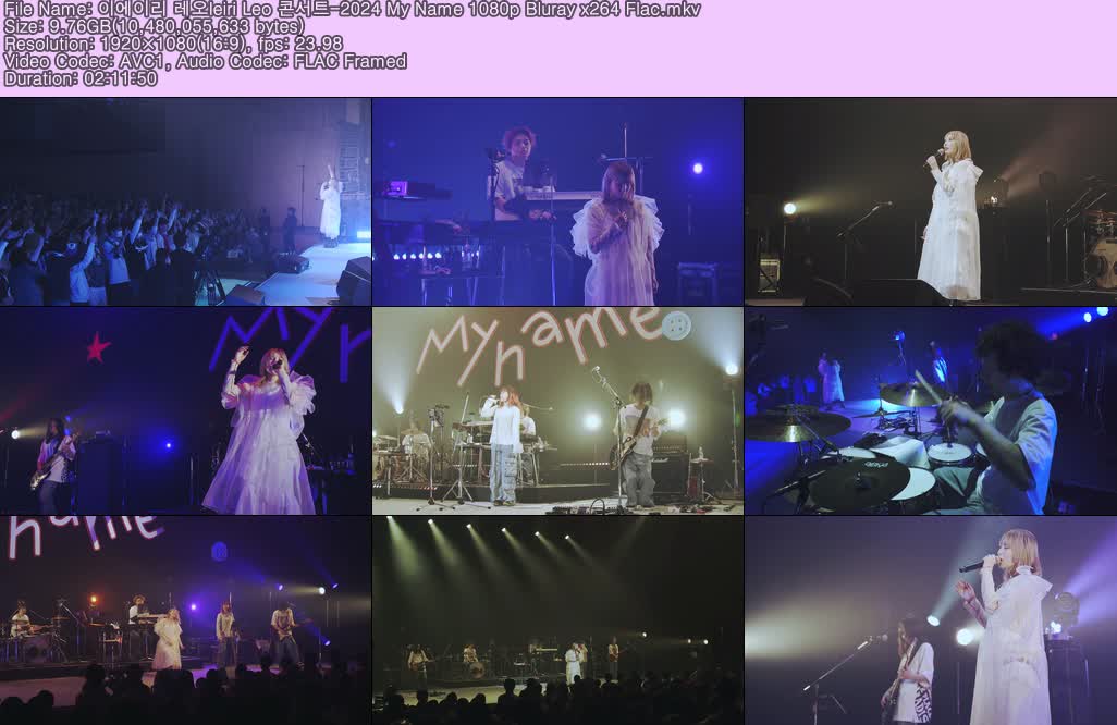 이에이리 레오Ieiri Leo 콘서트-2024 My Name 1080p Bluray