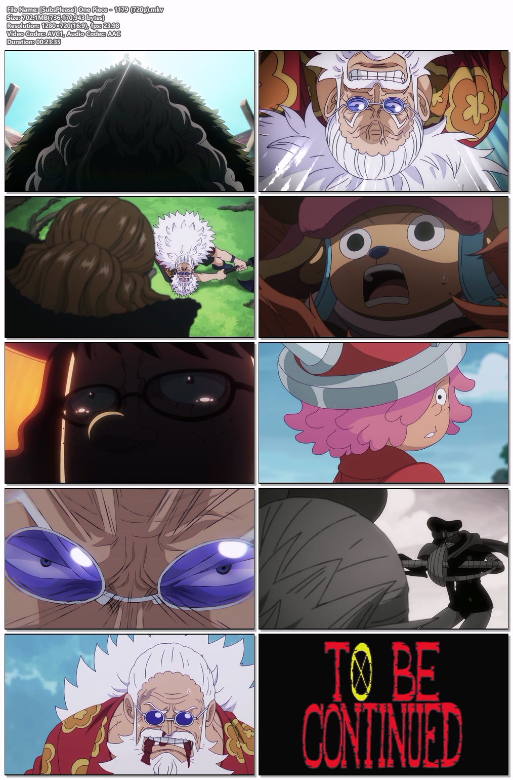 원피스(ONE PIECE) 1179화 [720p] [SubsPlease]