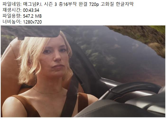 매그넘P.I. 시즌 3 총16부작 완결 720p 고화질 한글자막