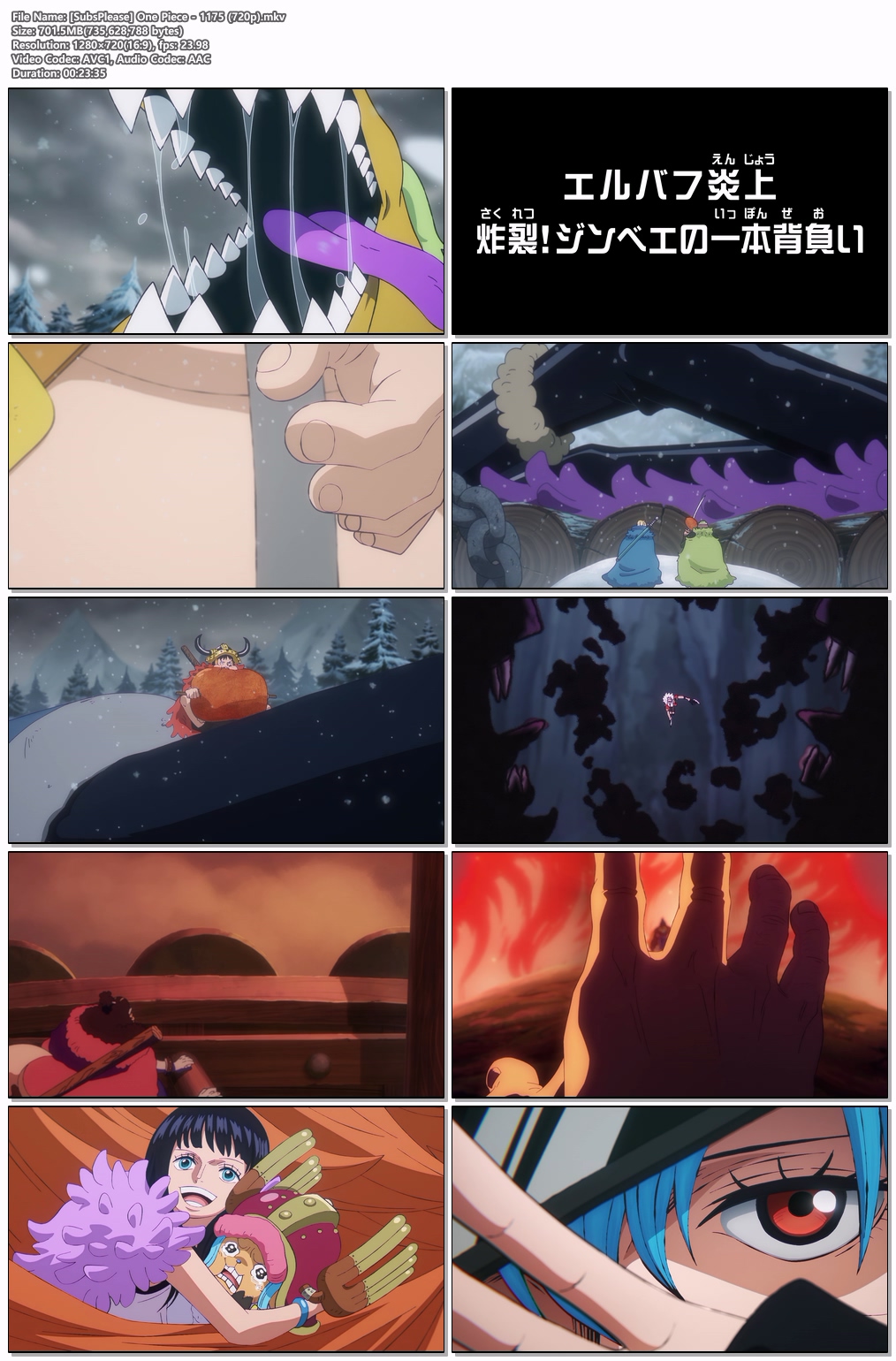 원피스(ONE PIECE) 1175화 [720p] [SubsPlease]