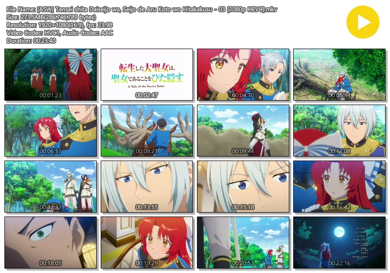 전생한 대성녀는 성녀임을 숨긴다 03화 (2026) - Tensei shita Daiseijo wa, Seijo de Aru Koto wo Hitakakusu - 03 [1080p