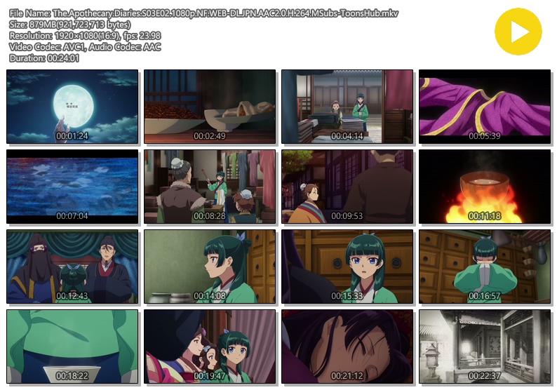 약사의 혼잣말 시즌 3 02화 (2026) - The.Apothecary.Diaries.S03E02.1080p.NF.WEB-DL.JPN.AAC2.0.H.264.MSubs-Toons