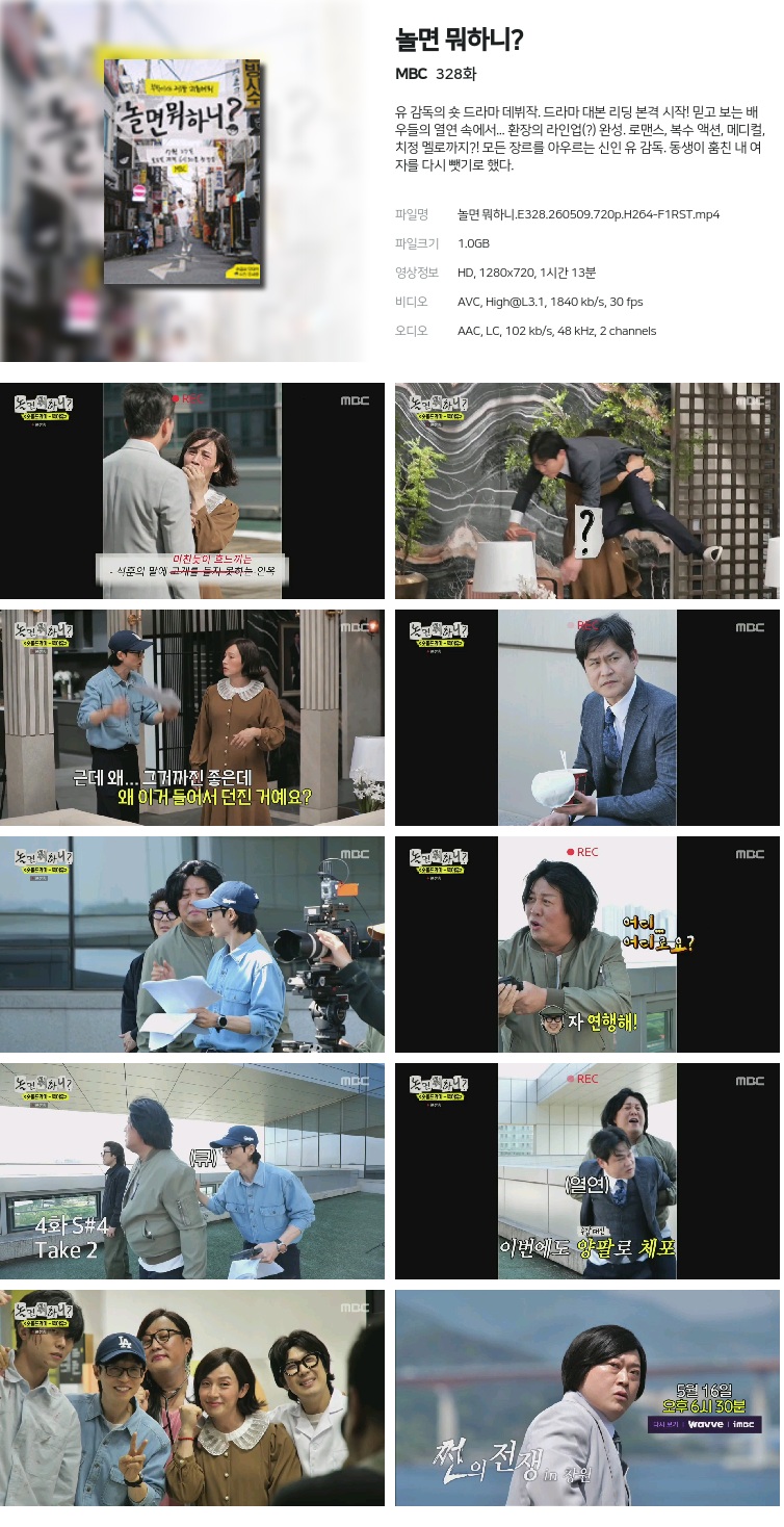 놀면 뭐하니.E328.260509.720p.H264-F1RST