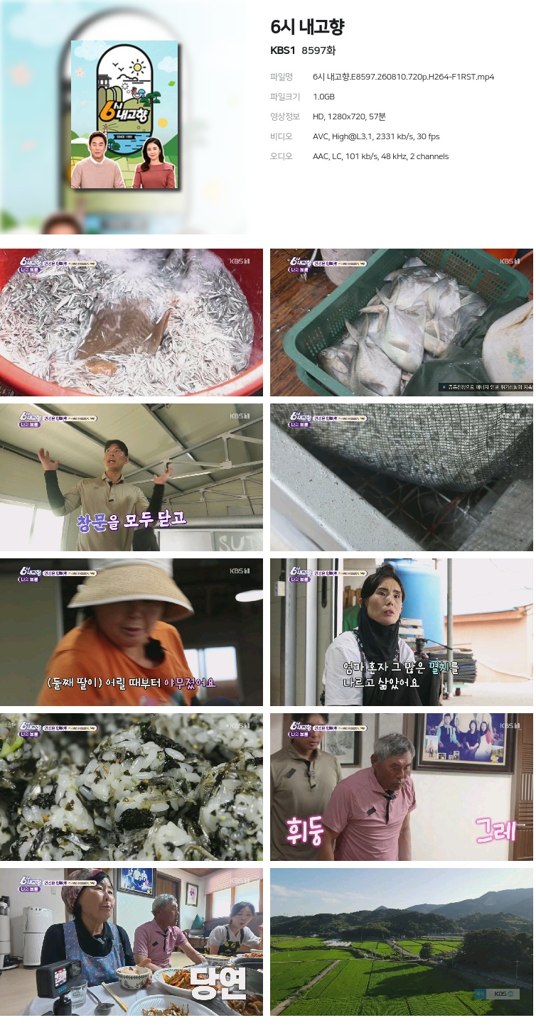 6시 내고향.E8597.260810.720p.H264-F1RST