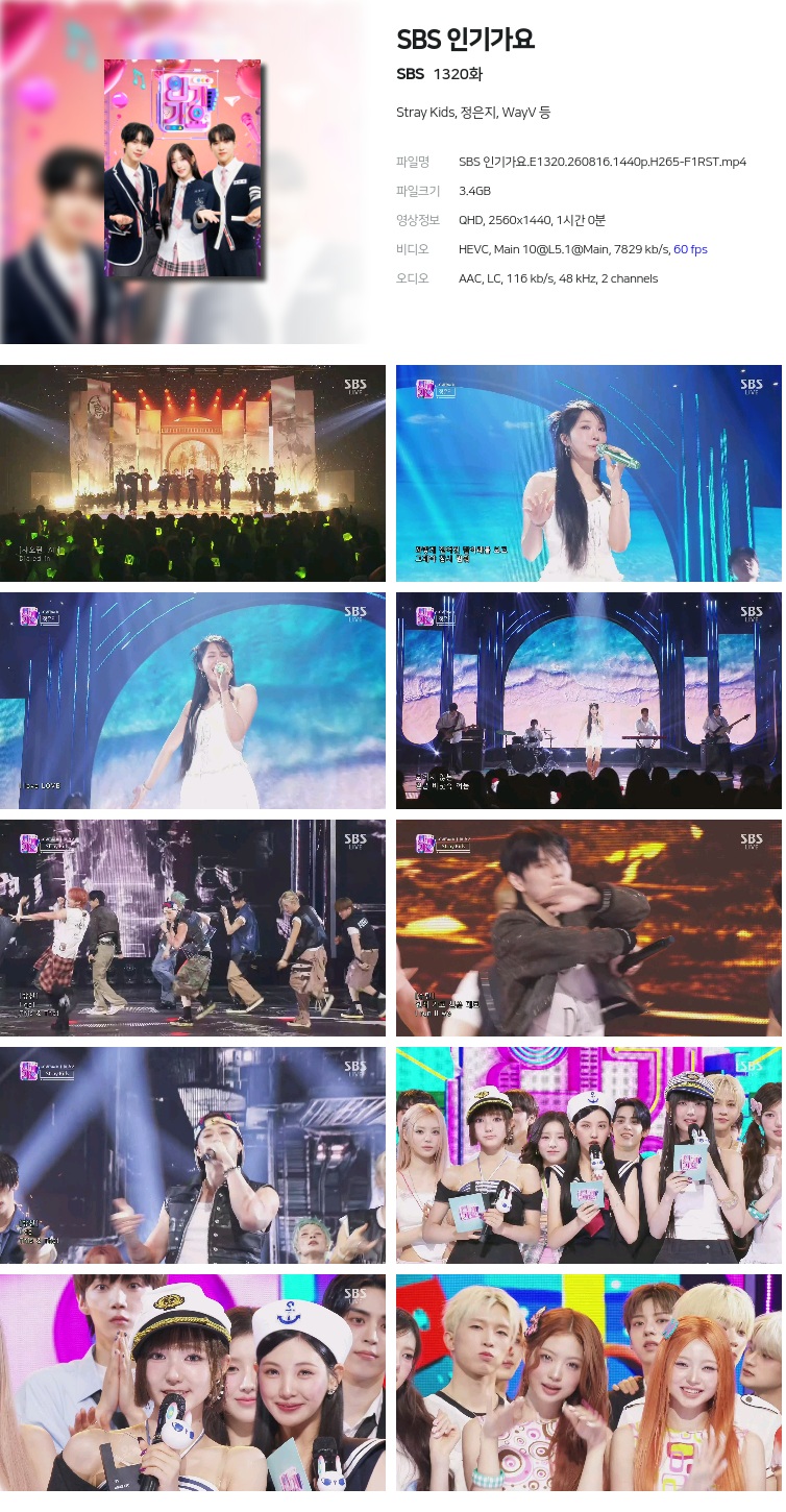 SBS 인기가요.E1320.260816.1440p.H265-F1RST