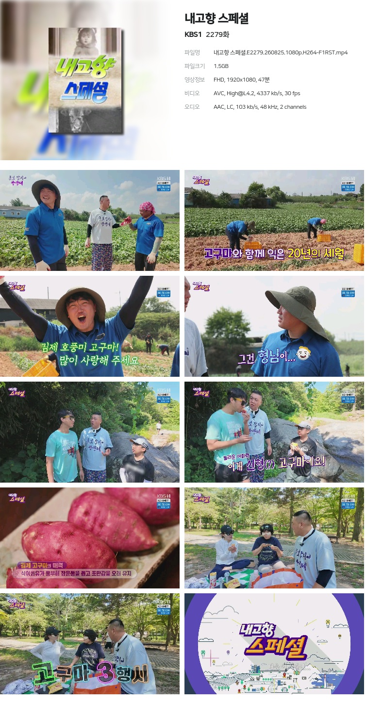 내고향 스페셜.E2279.260825.1080p.H264-F1RST